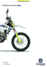 Husqvarna Owners Manual Book Guide 2020 FE 350s US
