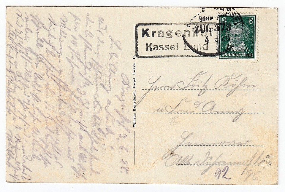 WAHNHAUSEN Kassel / Fuldatal * AK um 1920 Landpoststempel Kragenhof eBay