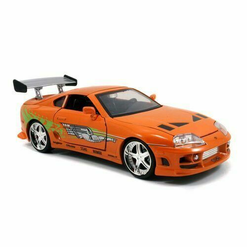 Scale 1:24 Orange for sale online Fast and Furious Brian's Car Toyota Supra 1995 Jada Toys