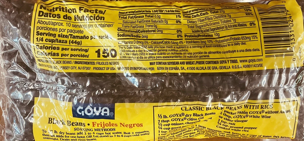 Goya Dried Black Beans