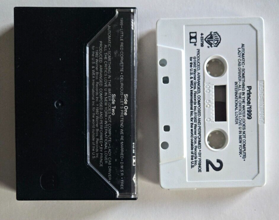 Prince 1999 Cassette Tape 1982 Warner Bros 23720-4F EX! | eBay
