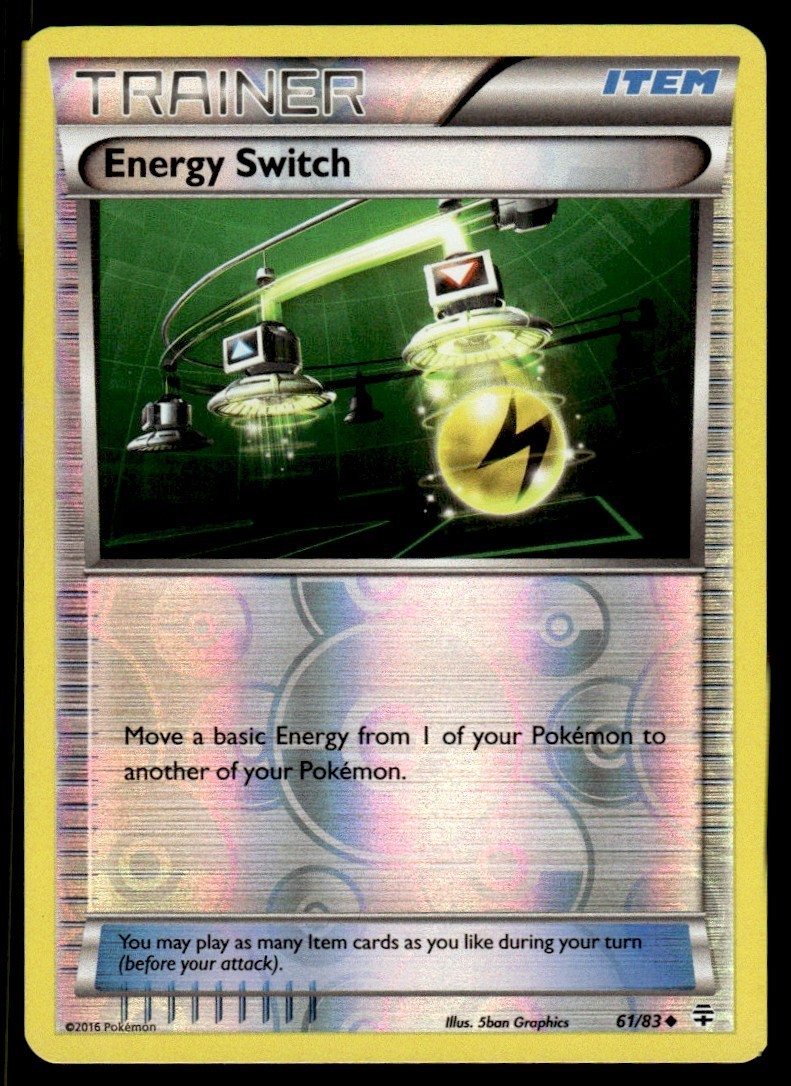 2016 Pokemon TCG Generations Holo Trainer Energy Switch 61/83