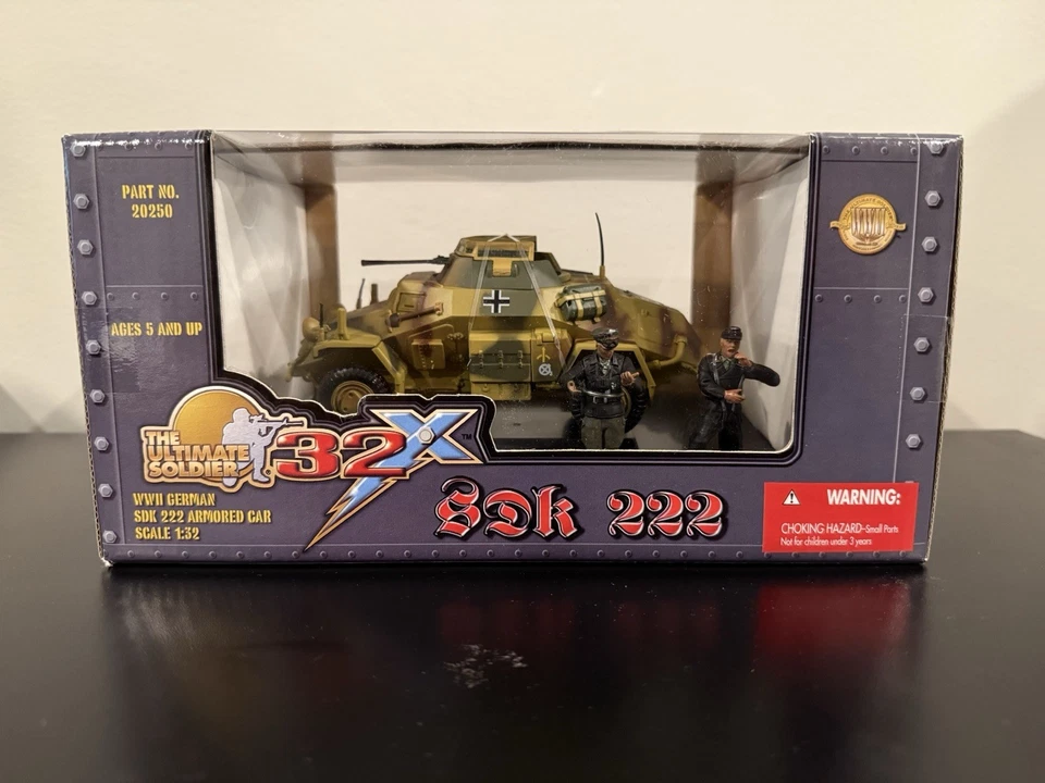 Ultimate Soldier SDK 222 Armored Car WW2 Germany NIB Scale 1/32 (Camouflage) - Image 2 of 4