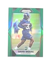 2017 Panini Prizm Green Prizm #250 David Moore RC (SEAHAWKS) !