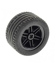 4x Lego Technic Rad 43.2x22 ZR Felge 30.4x20 schwarz Auto Reifen 44309 56145c01