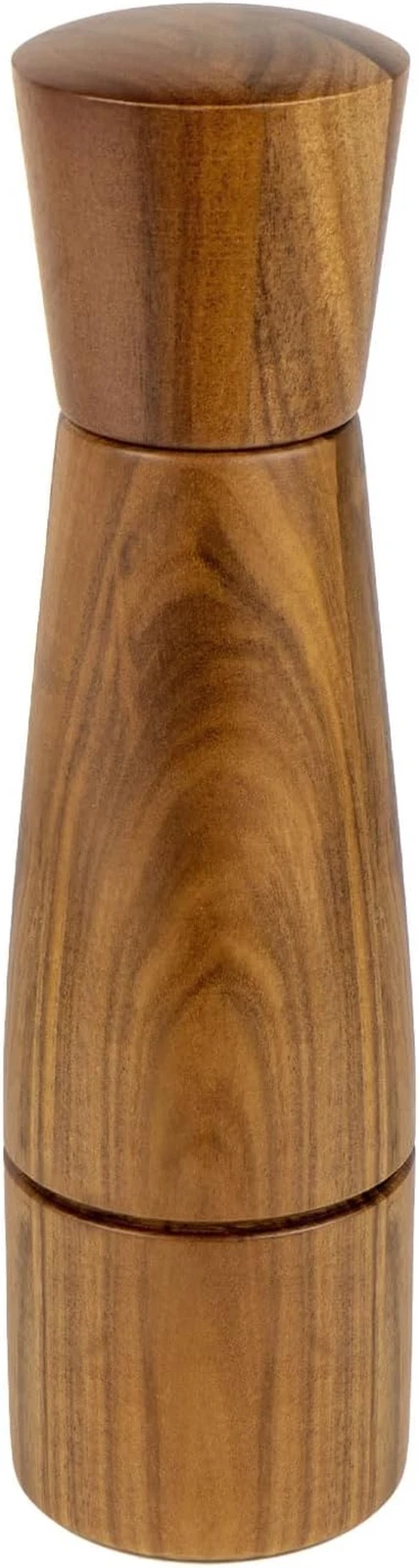 Pepper Grinder, Wooden Pepper Mill Salt Mill, 8 Inch Tall, Adjustable Coarsenes