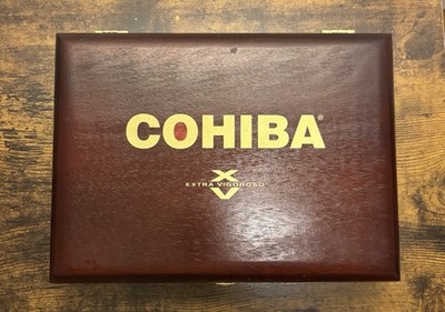 Cohiba XV 660 Wood Cigar Box Empty Collector Display Case Hinged