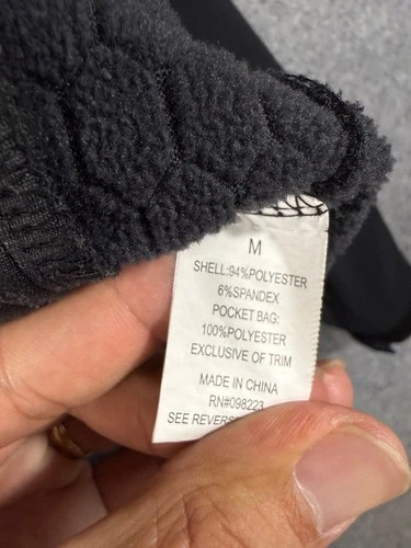 Magellan Softshell Jacket Mens M Black Fleece Lined Classic Fit Full Zip Stretch image 8
