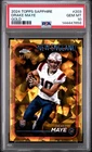 7658 Drake Maye 2024 Topps Chrome Sapphire Edition #203 Gold RC /50 PSA 10