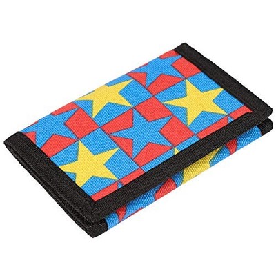AI-DEE RFID Trifold Canvas Outdoor Sports Wallet for Kids - Front Pocket