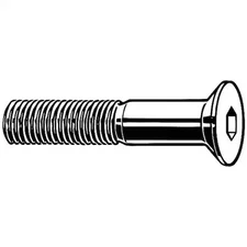 M14-2.00 Socket Head Cap Screw, Flat, Black Oxide Steel, 60 Mm Length, 10 Pk,