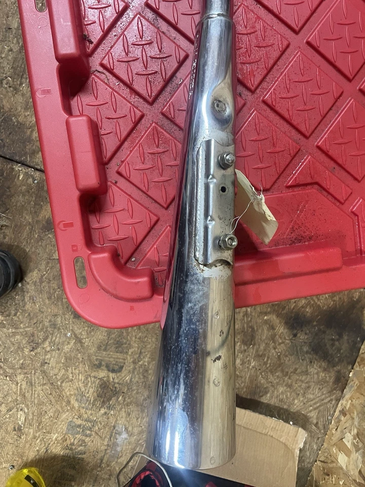 1980 Honda CM200T Twinstar Left Side Exhaust Muffler 18400-465-405 - Image 2 of 4