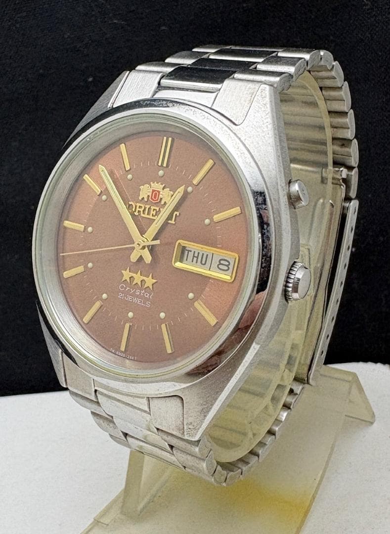 Orient Crystal Three Star Automatic Calendar Watc… - image 6
