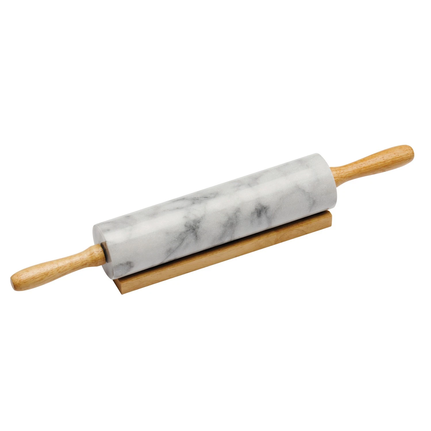 White Marble 46Cm Kitchen Roll Baking Rolling Pin With Wood Handles And Stand
Opens in a new window