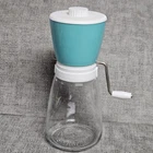 Vintage Federal Housewares Chicago Nibot Crp Nut Grinder Turquoise White & Glass