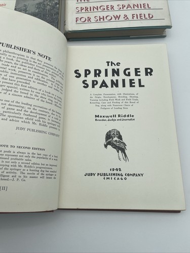 Set of 4 Books on Sporting & Show Dogs Springer Spaniels & Collies 1st Ed. in DJ - Picture 2 of 9
