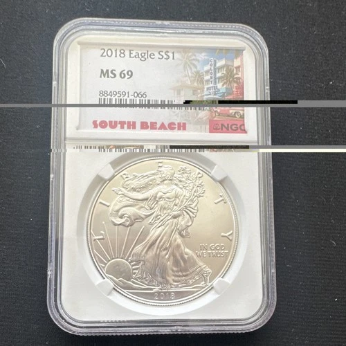 2018 American Silver Eagle — photo from the most recent tracked eBay sale