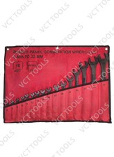 16pc Metric Wrench Set 632mm Heavy Duty Chrome Vanadium Combination 16pc Metric Wrench Set 632mm Heavy Duty Chrome Vanadium Combination