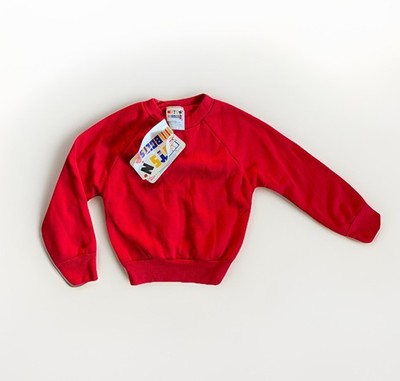 Vintage Nuts N Bolts Boys Red Pullover Sweatshirt Size 4T Rare Find!