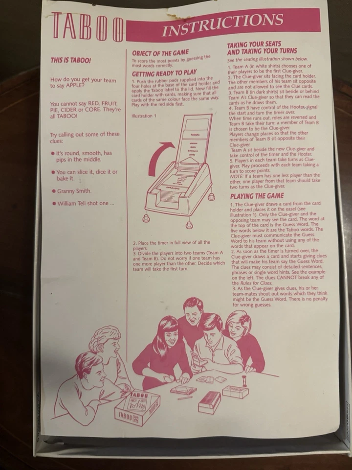 Taboo Game of Unspeakable Fun Vintage 1993, MB Games - Image 2 of 4