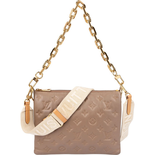 Louis Vuitton Monogram Embossed Leather Coussin PM Crossbody Bag Purse