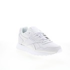 Reebok Glide Womens White Leather Lace Up Lifestyle Sneakers Shoes