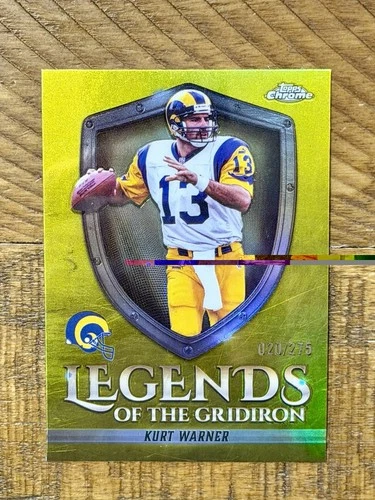 2025 Topps Chrome Kurt Warner Yellow Refractor (RAW)