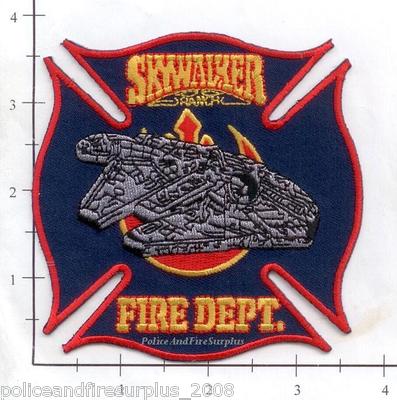 California - Skywalker Ranch CA Fire Rescue EMS Fire Dept Patch Star Wars v2