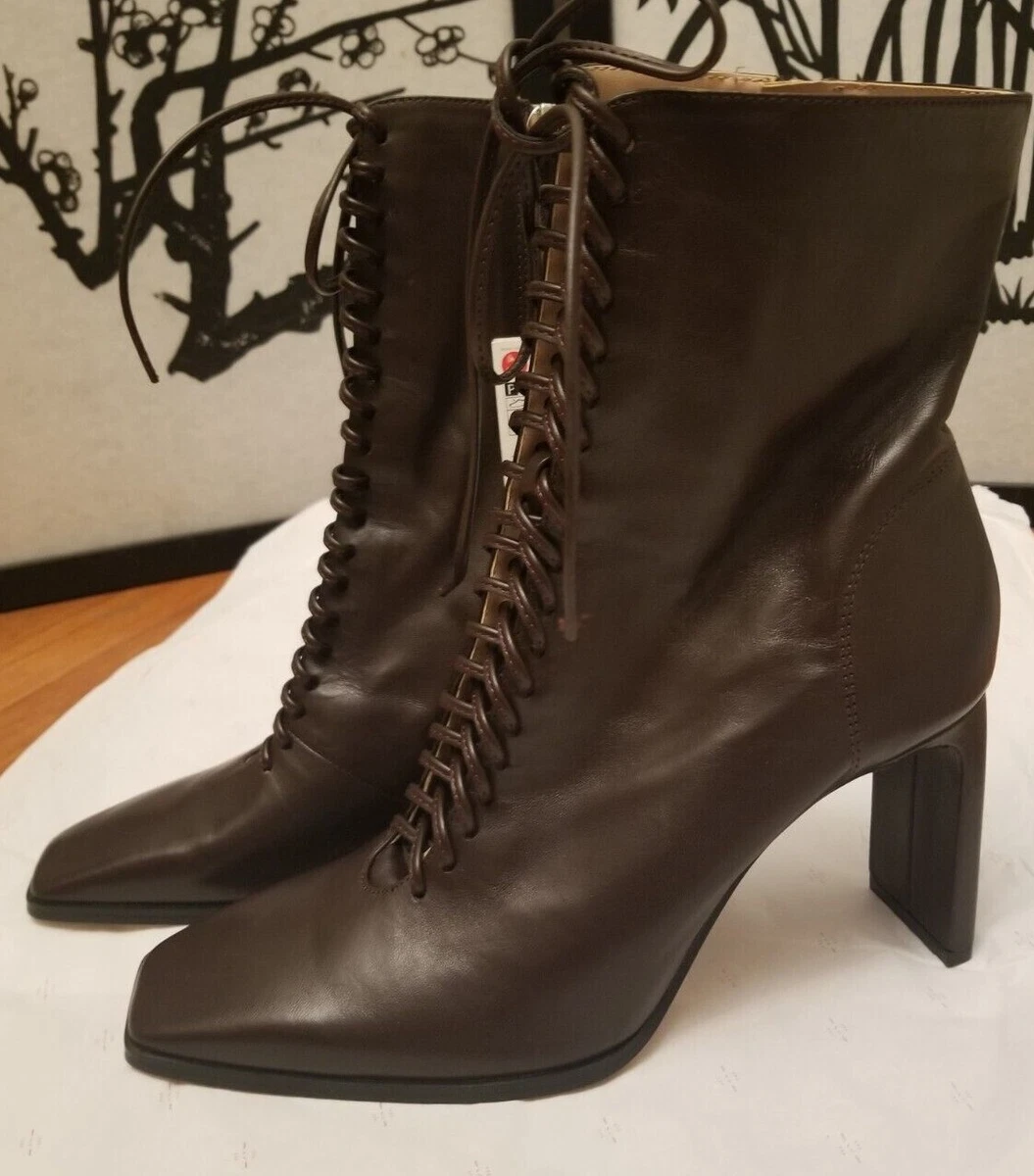 Zara brown lace up boots Clearance