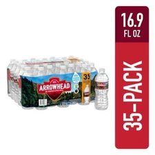 ARROWHEAD 100% Mountain Spring Water, 16.9 oz Bottles (35 Pack)