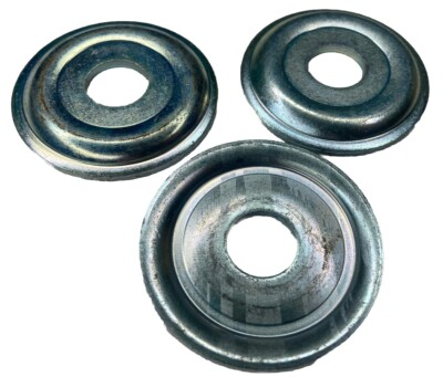 #ad Lot of 3 Cupped Washers Zinc 55mm OD 16mm ID $19.99