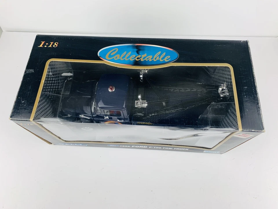 1/18 SCALE WELLY 1956 FORD F-100 TOW TRUCK RAINBOW ROAD SERVICE - Image 2 of 4