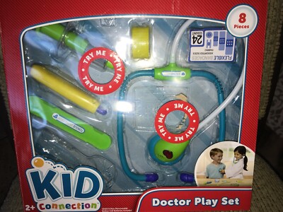 Kid Connection Doctor Play Set, New In Box , One Missing , 7 Pieces