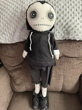 Debi Lilly Zombie Spooky HALLOWEEN Standing Rag Doll Plush 24" Goth Boy