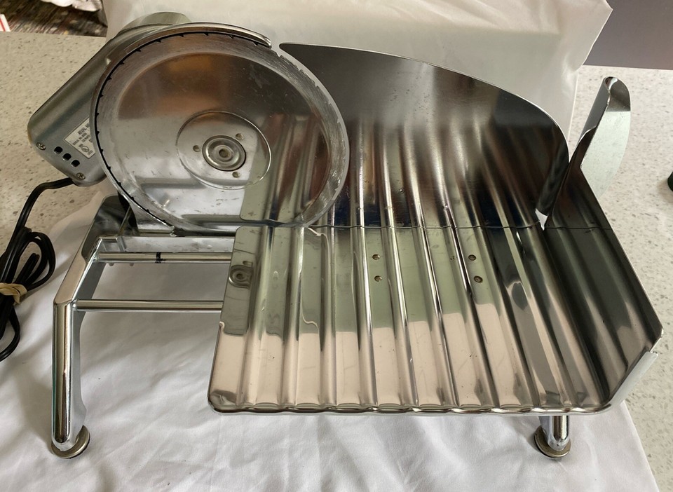 Vintage RIVAL 1030V/2 Metal Chrome Electric Food Meat Cheese Slicer 125