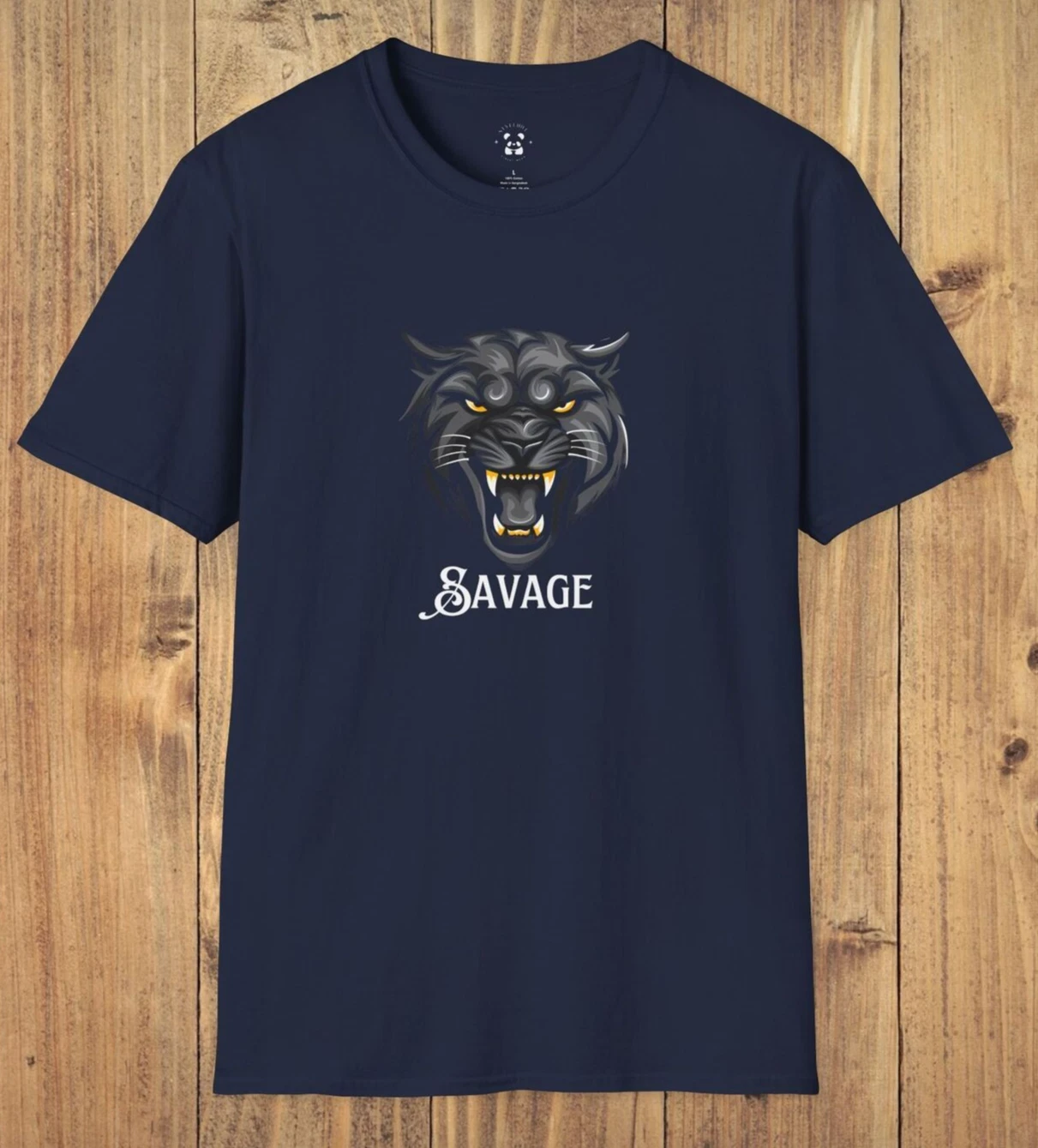 Savage Panther T-Shirt, Cool Casual Wear, Unique Gift, Animal Lover, Unisex