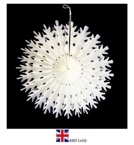 Christmas White Paper Snowflake Festive Party Ceiling Hanging
