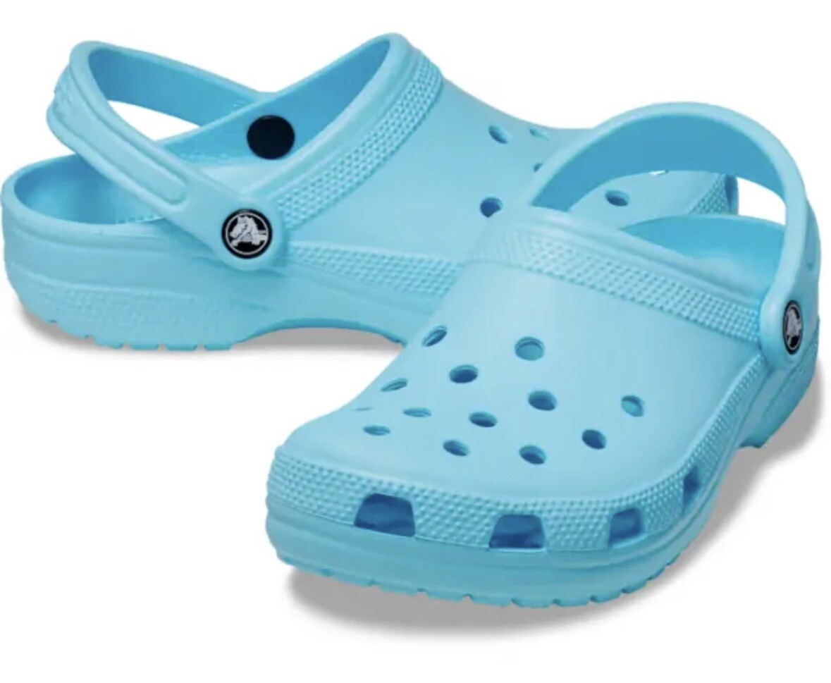 Mens Size 12 Crocs Classic Clog Slip On Artic Blue 10001-411 Sandal Shoes  New