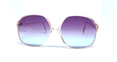 Sonnenbrille Damen Vintage 80er Kunststoff Italien Neu CARRANTI Lila Blau