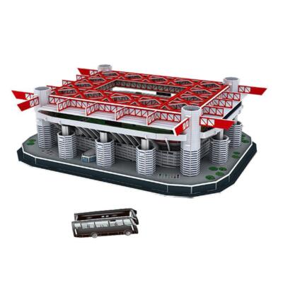 3D selbstmontiertes italienisches San Siro Fußballstadionmodell für Fußballfans