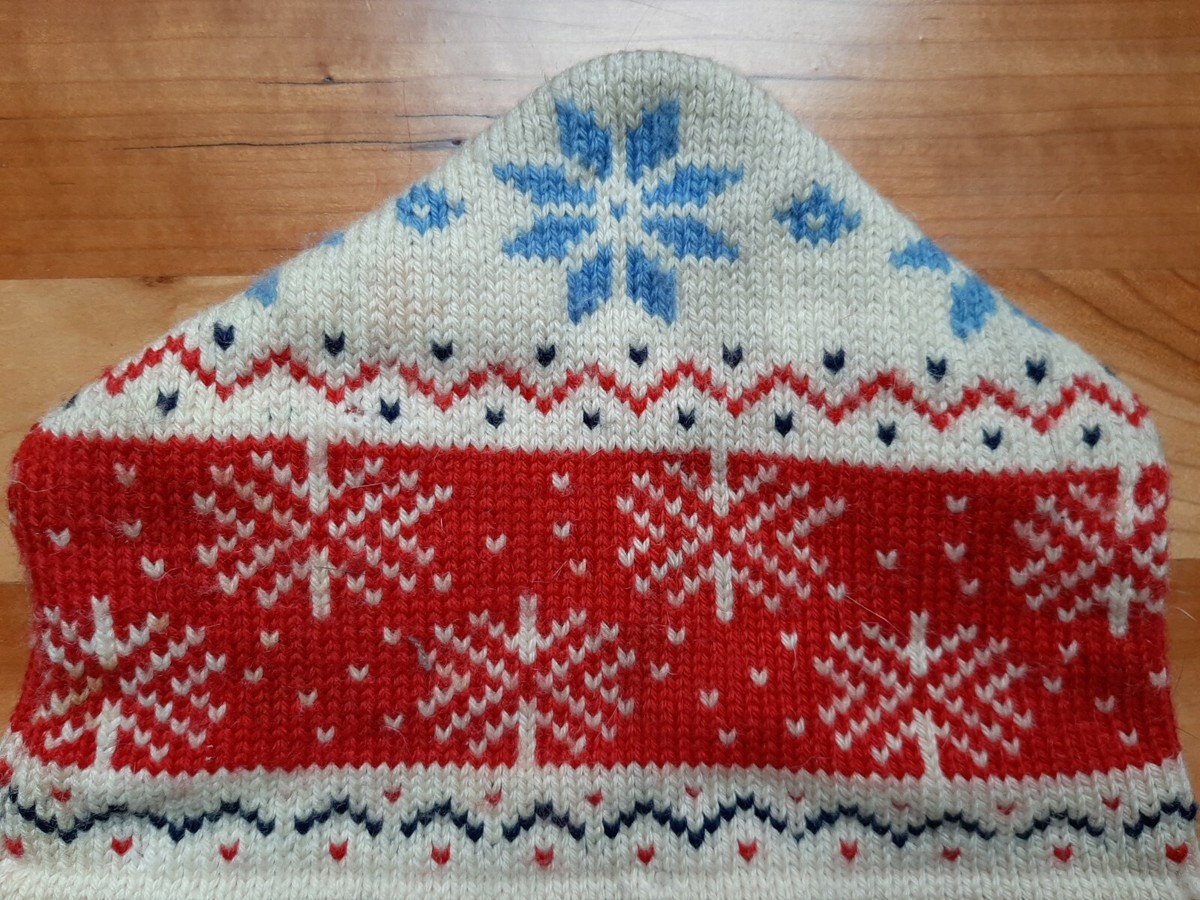 Murray‎ Merkley Handmade Wool Hat Fair Isle Fur Trim Winter Trapper Murray Merkley - Etsy main image 2