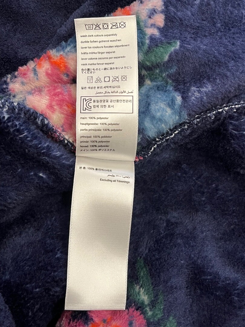 JOULES BNWT Navy Blue Floral Print Rita Dressing Gown Size S/M CG M21