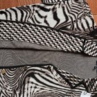 NWT Karen Millen - Mirrored Zebra Slinky Knit Lounge Shirt sz M-in original bag — photo 6