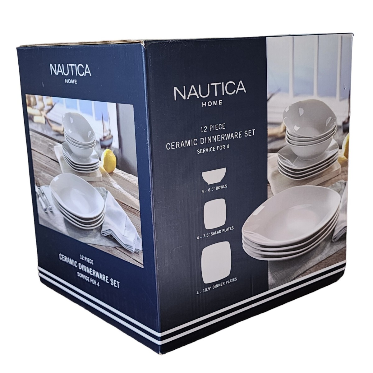 12 Piece Dinnerware Nautica Dinner Plates Lenox Balsam Lane