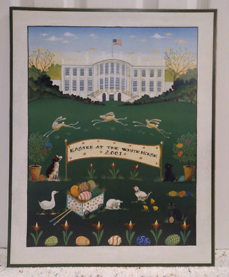 White House 2001 Easter Egg Roll Poster 20'' x 16''
