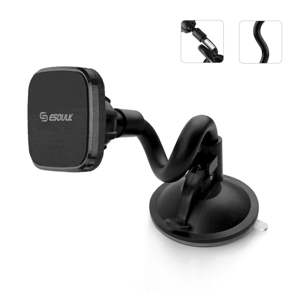 esoulk universal Car Dash Mount 360° Long Magnetic Phone Holder Mounting Plate - Image 3 of 4