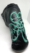 Erin Hills GC Embroidered Leather Blade Putter Cover Large Logo EUC