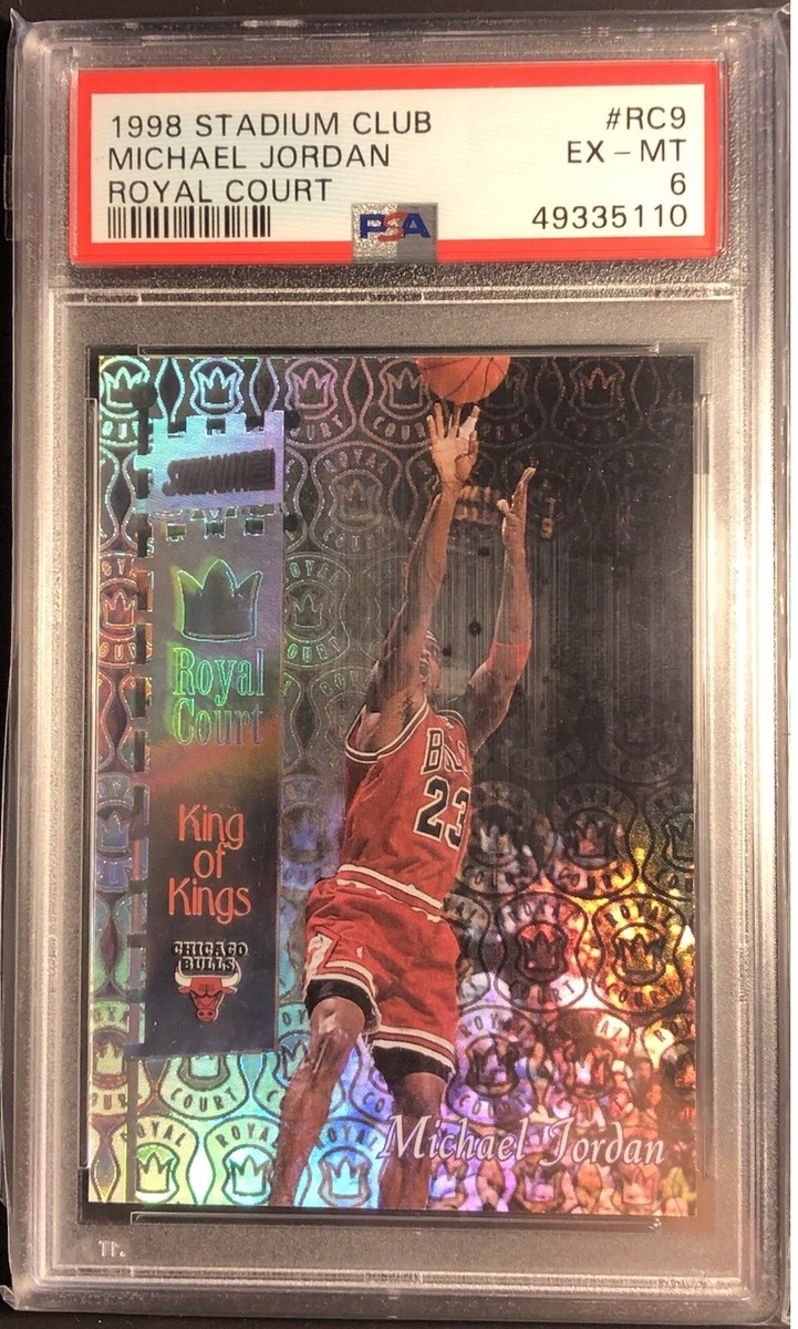 1998 Topps Stadium Club Michael Jordan Royal Court #RC9 PSA 6 Rare 
