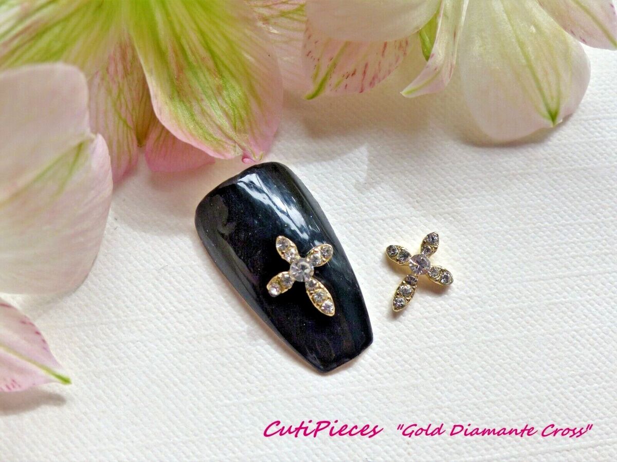 3D Alloy Nail Art Gothic Steam Punk Skull Cross Bones Rhinestone Spider Cat  Owl