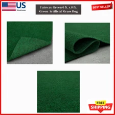 Foss 7A25486PJ1L1 Fairway Green 6 ft. x 8 ft. Green Artificial Grass Rug